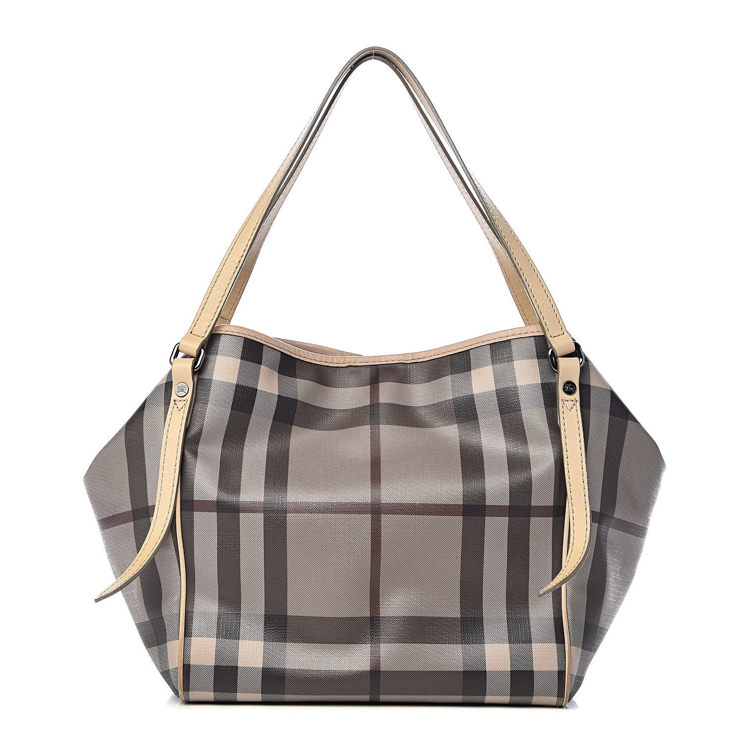 Burberry Smoked Check Small Canterbury Tote Trench 1 of 16