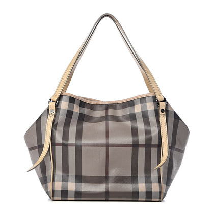 Burberry Smoked Check Small Canterbury Tote Trench 1 of 16