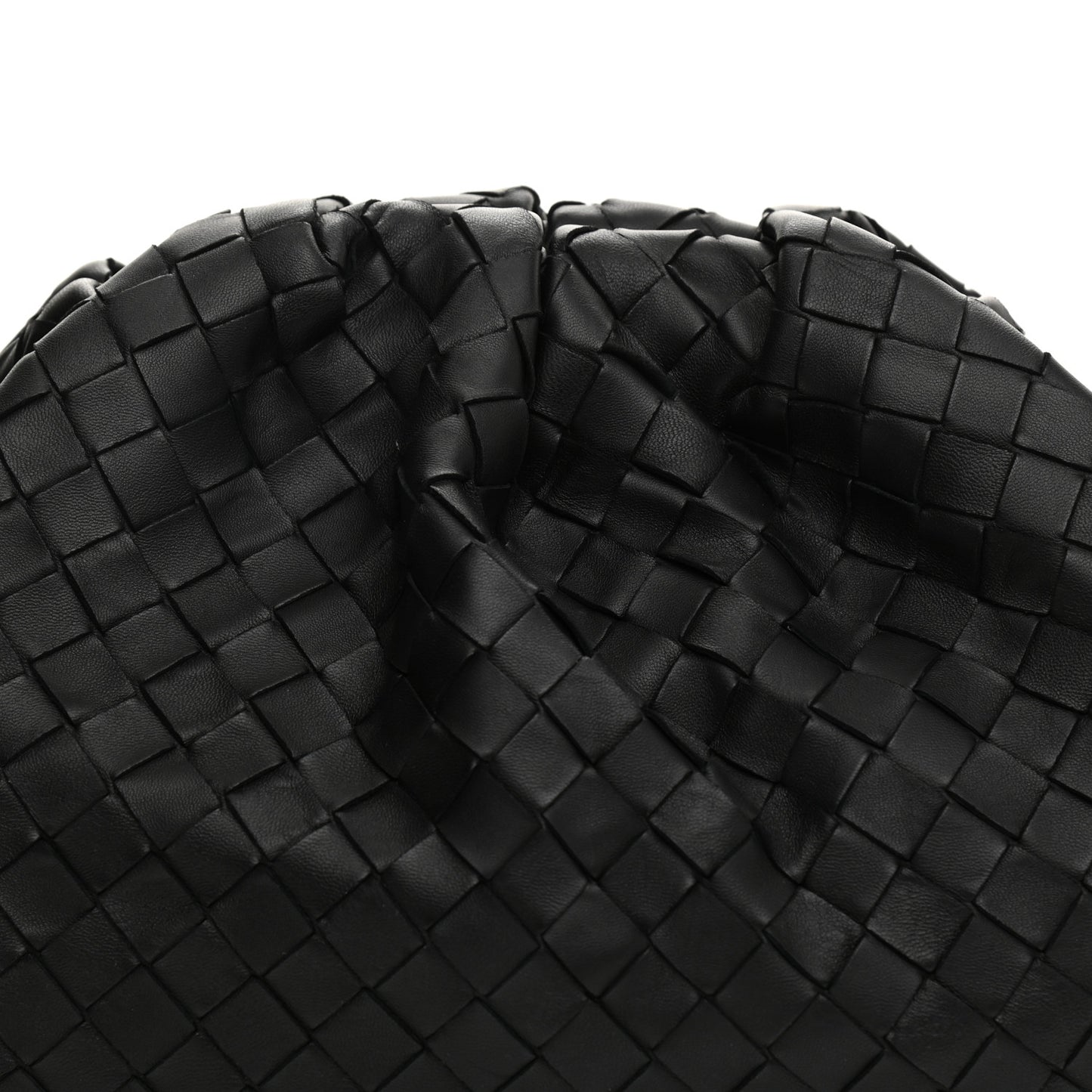 Nappa Maxi Intrecciato The Pouch Oversized Clutch Black