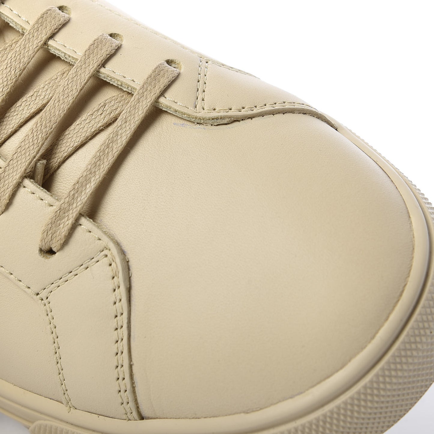 Calfskin Andy Low Top Sneakers 40 Dark Coquille
