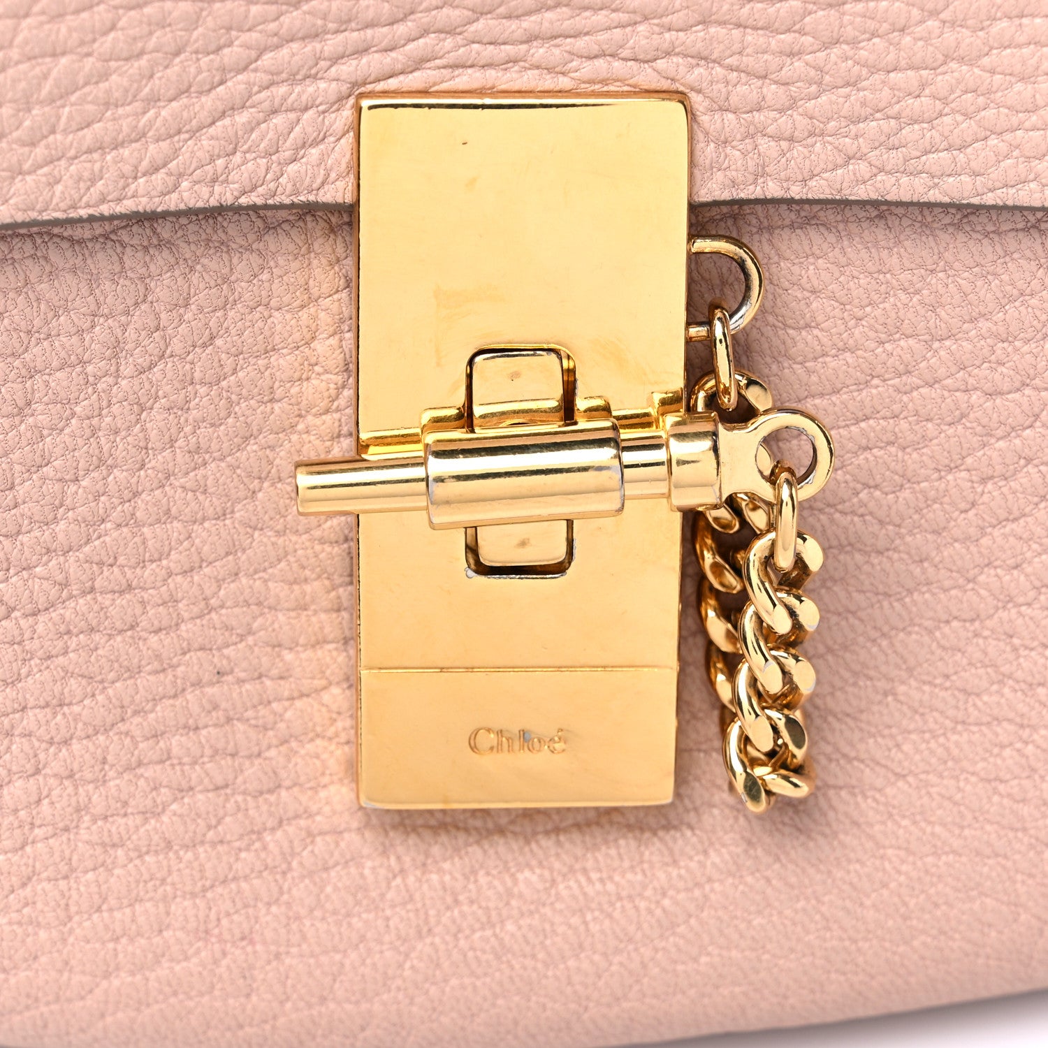 Chloe Grained Lambskin Mini Drew Shoulder Bag Misty Rose 9 of 11