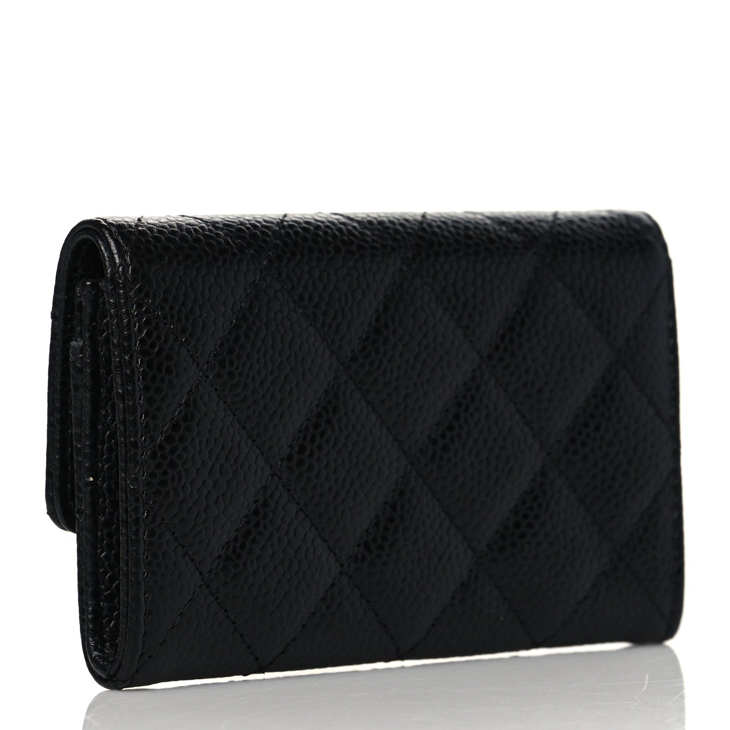 Chanel Caviar Quilted Flap Card Holder Black 3 of 10