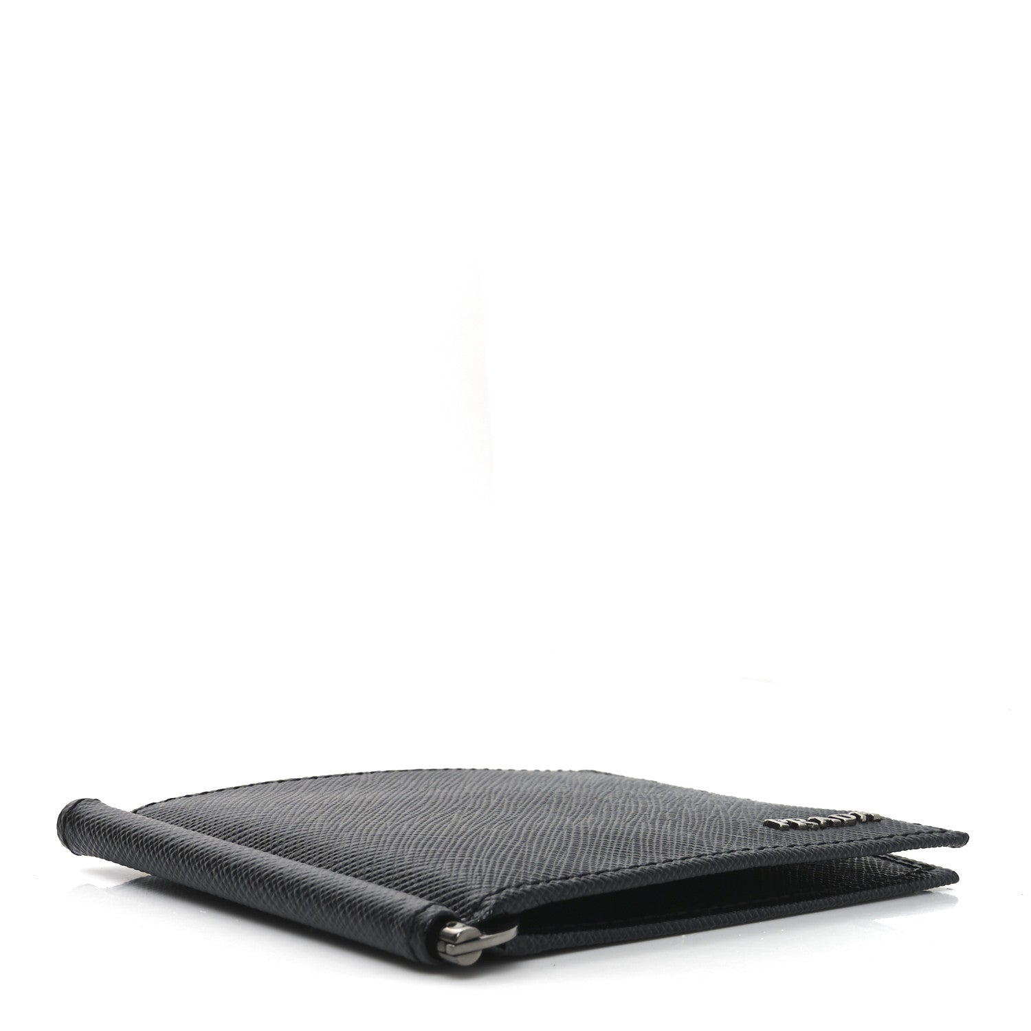 Prada Saffiano Money Clip Bi-Fold Wallet Black 1760909 – FASHIONPHILE