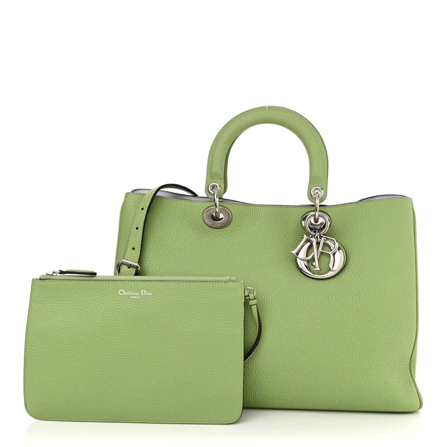Christian Dior Bullcalf Large Diorissimo Light Green 1 of 16