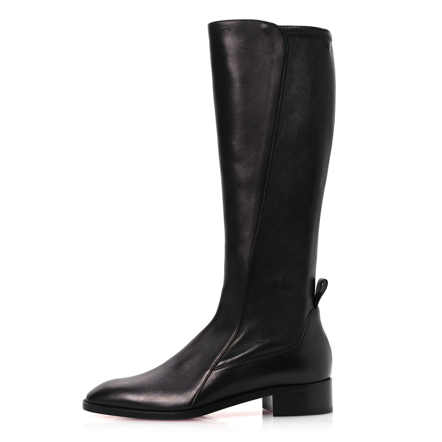 Nappa Tagastretch Flat Knee Boots 37.5 Black