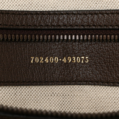 Gucci X ADIDAS Crystal Vintage Monogram Textured Dollar Calfskin Web Trefoil Logo Medium Messenger Bag Mid Natural Nut Off White New Acero 7 of 11