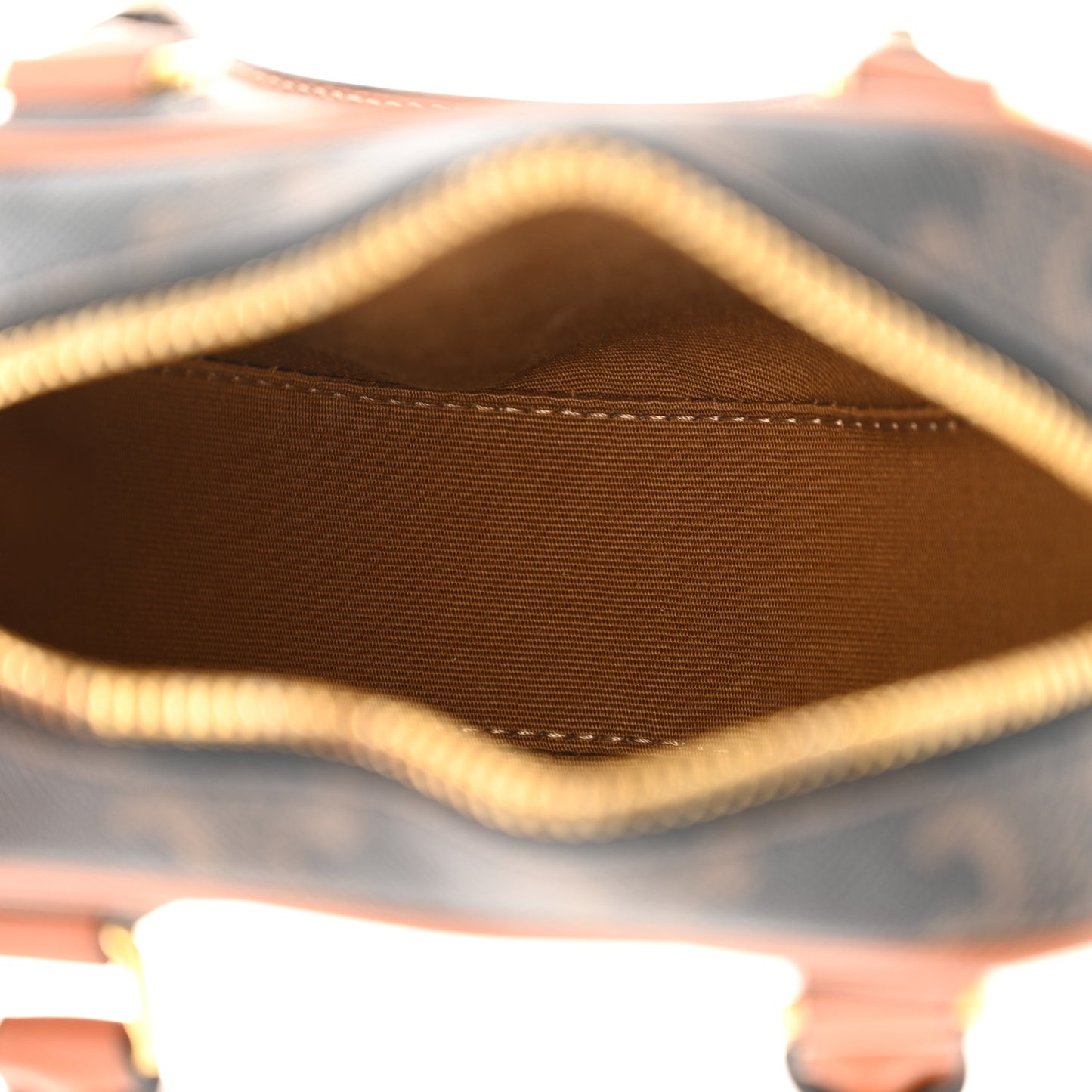 Triomphe Canvas Calfskin Heart Bag Tan