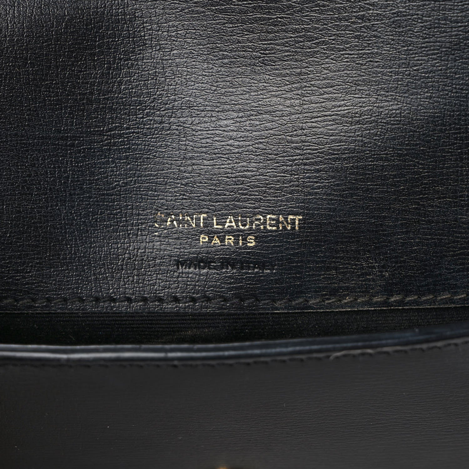 Saint Laurent Smooth Calfskin Monogram Phone Holder Crossbody Black 6 of 9