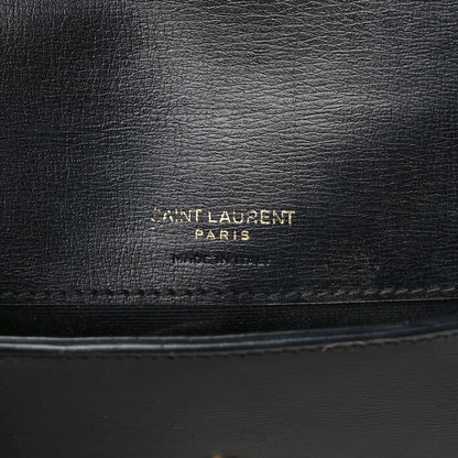 Saint Laurent Smooth Calfskin Monogram Phone Holder Crossbody Black 6 of 9