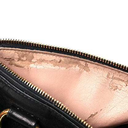 Prada Soft Calfskin Shopping Tote Black 10 of 15
