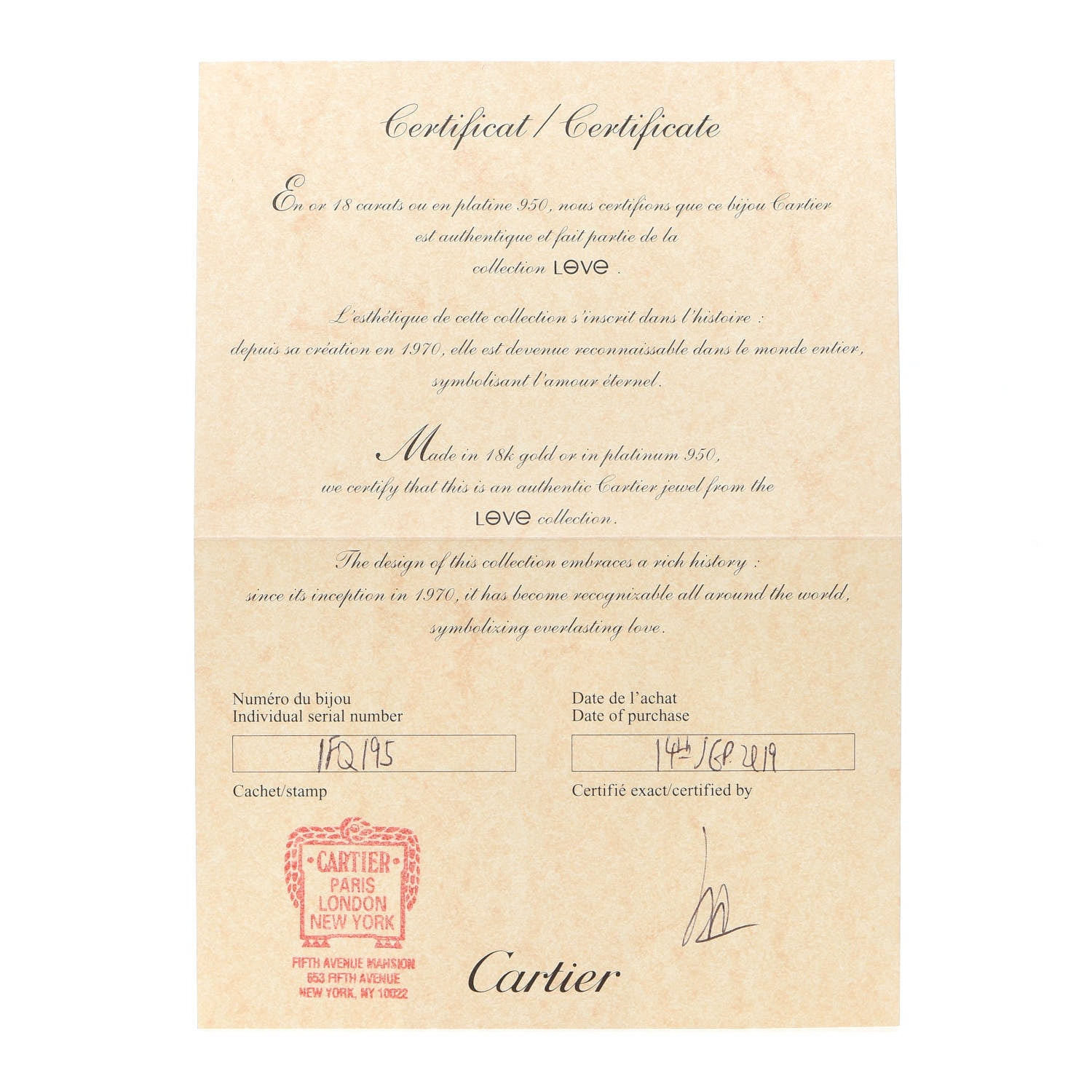 Cartier 18K Yellow Gold LOVE Bracelet 16 6 of 7