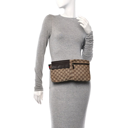 Gucci Monogram Web Belt Bag Dark Brown 2 of 11