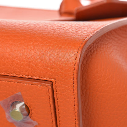Celine Crisped Calfskin Mini Tie Knot Tote Burnt Orange 8 of 9