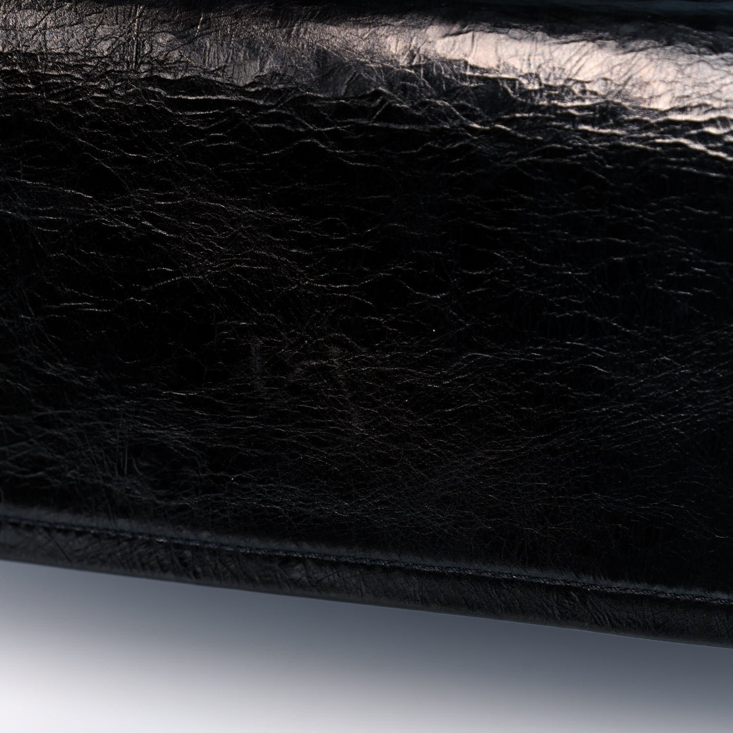 Metallic Aged Calfskin Quilted 2.55 Reissue 227 Flap Black
