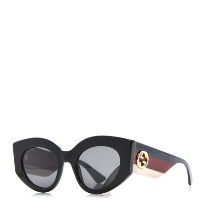 Gucci Acetate Web Oversized Frame Sunglasses GG0275 Black 1 of 8