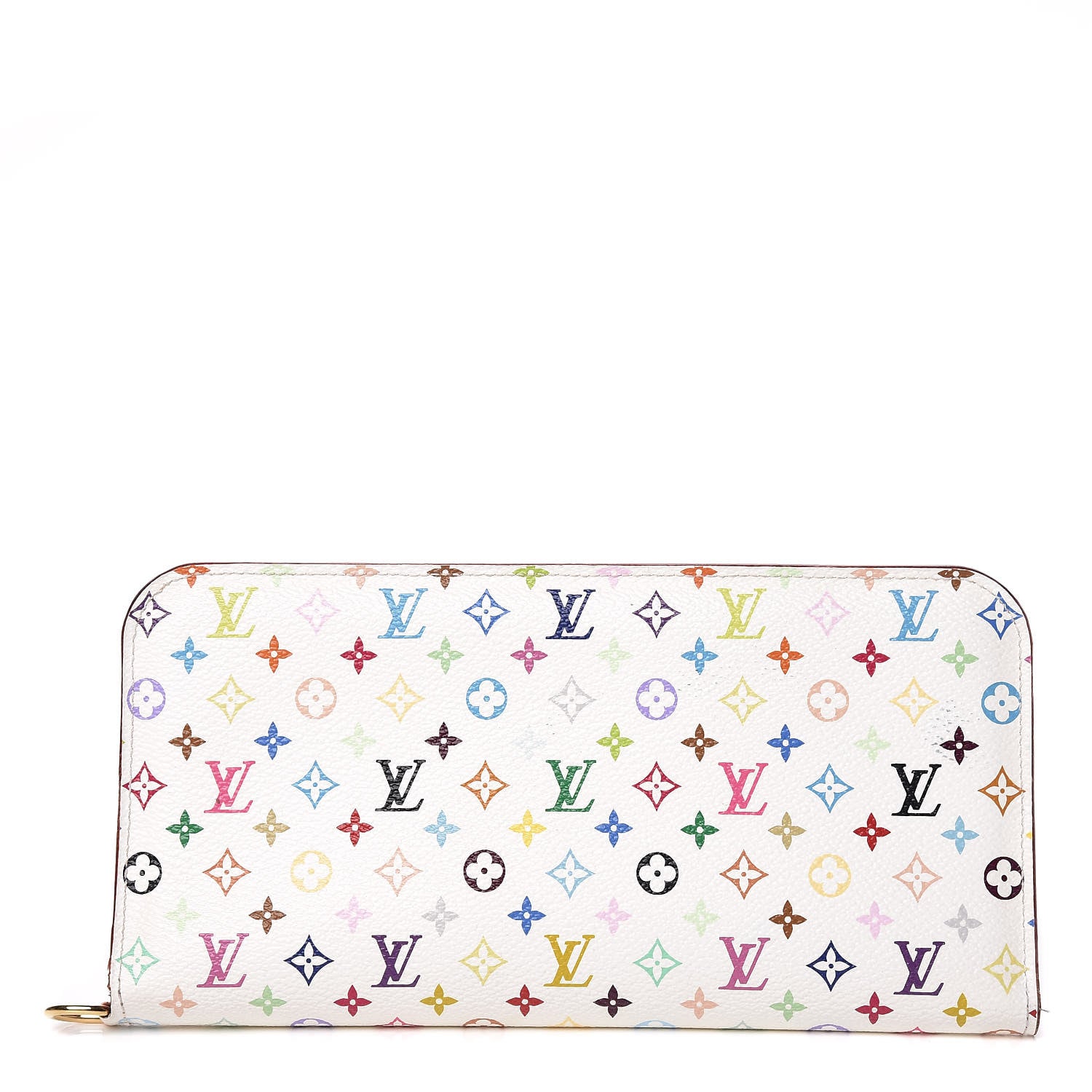 Louis Vuitton Monogram Multicolor Insolite Wallet White Litchi 1 of 10