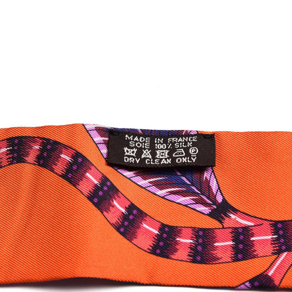 Hermes Silk The Savana Dance Twilly Capucine Violet Bleu 3 of 5