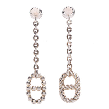 Hermes Sterling Silver Parade Drop Earrings PM 1 of 7