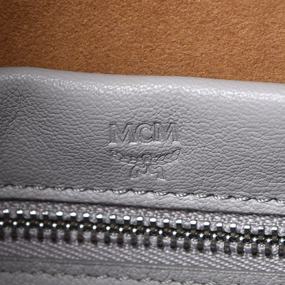 MCM Calfskin Ottomar Monogram Sarah Convertible Hobo Dove 7 of 9