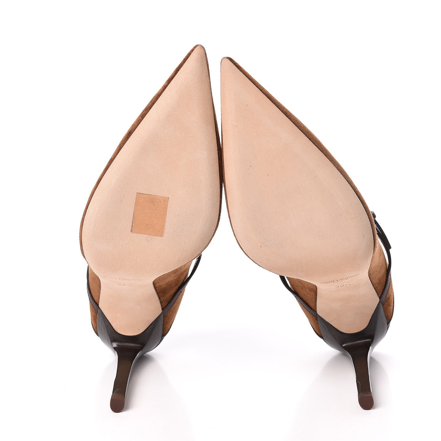 Saint Laurent Suede Majorelle 105 Pumps 39.5 Moro Coffee 5 of 9