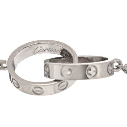 Cartier 18K White Gold Interlocking LOVE Bracelet 3 of 3