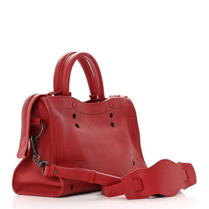 Balenciaga Veau Soyeux Perforated Blackout Hardware S City Rouge Groseille 3 of 13