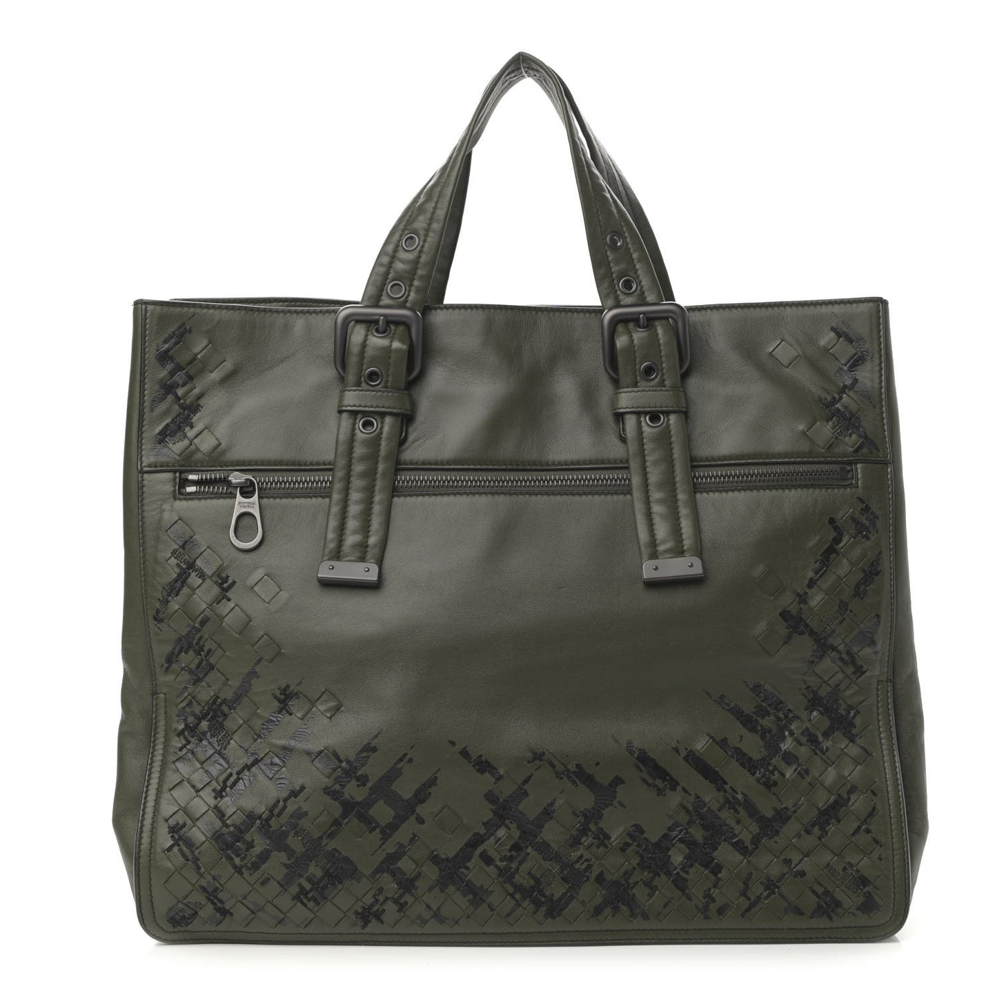 Nappa Intrecciato Tote Green