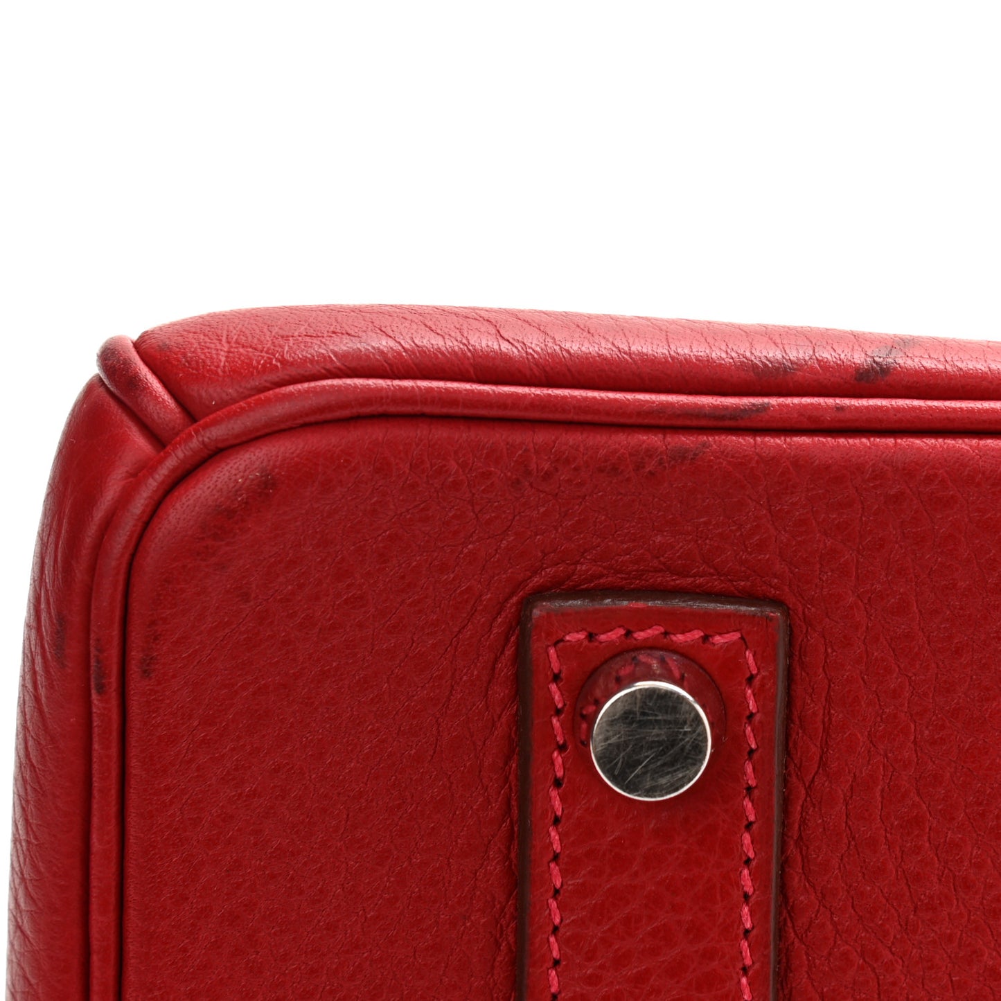 Taurillon Clemence Birkin 35 Rouge Vif