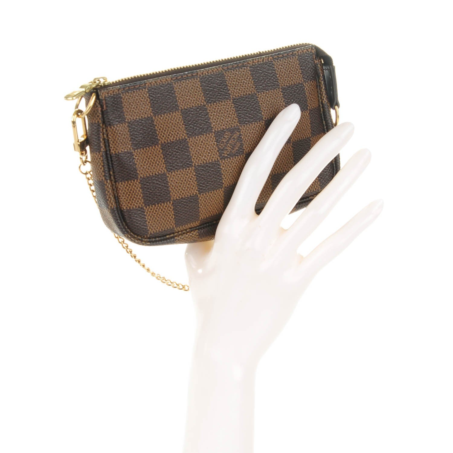 Louis Vuitton Damier Ebene Mini Pochette Accessories 2 of 7