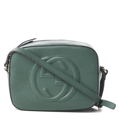 Gucci Pebbled Calfskin Small Soho Disco Bag Emerald Green 1 of 7