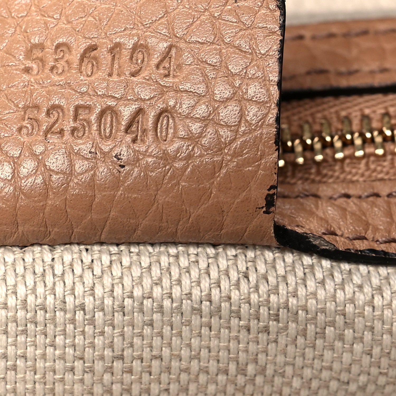 Gucci Pebbled Calfskin Large Soho Hobo Camelia 7 of 12