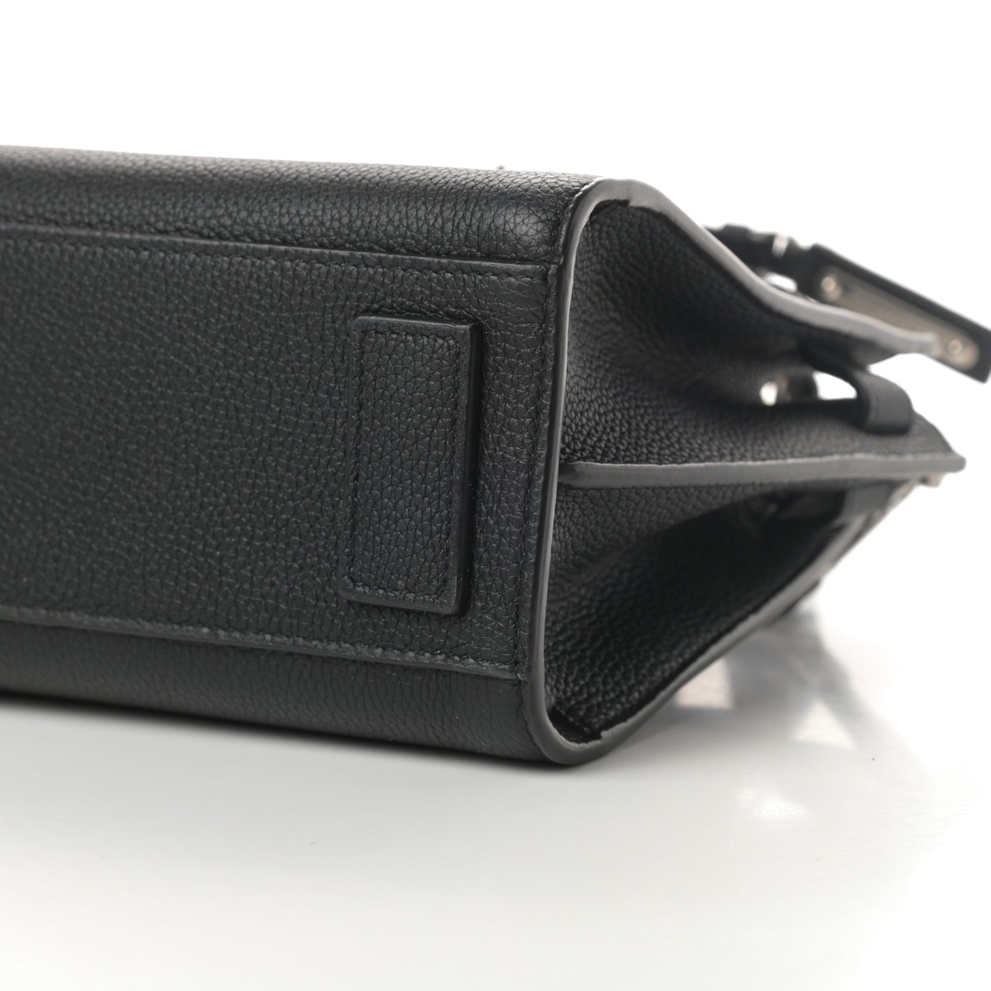Grained Calfskin Nano Sac De Jour Souple Black