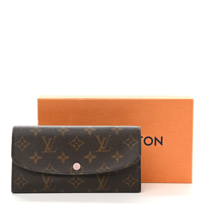 Louis Vuitton Monogram Emilie Wallet Rose Ballerine 10 of 10