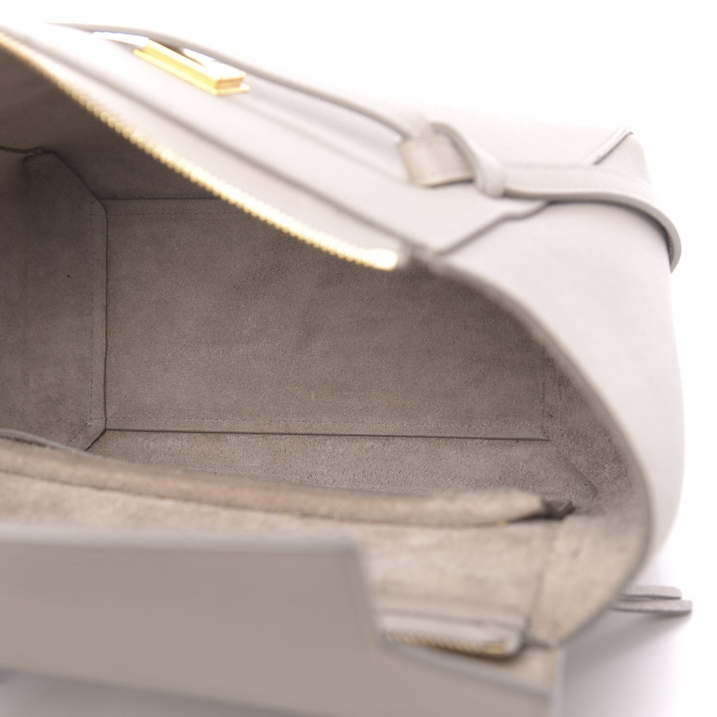 Grained Calfskin Micro Belt Bag Light Taupe