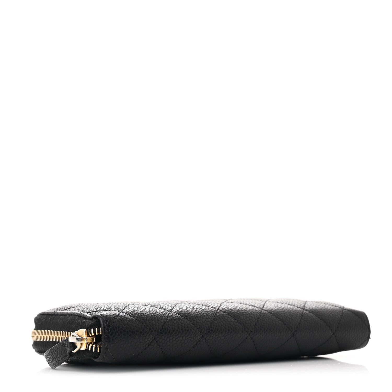 Chanel Caviar Quilted Large Gusset Zip Around Wallet Black 4 of 14
