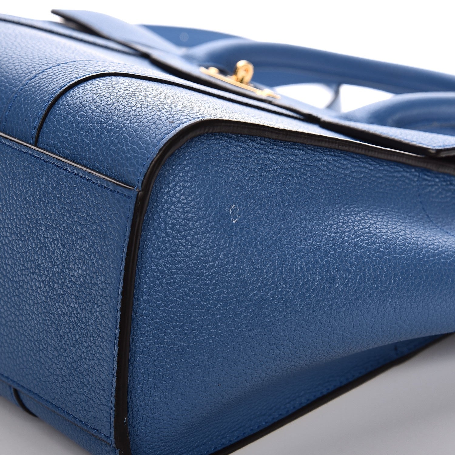 Mulberry Classic Grain Calfskin Small Bayswater Porcelain Blue 9 of 10