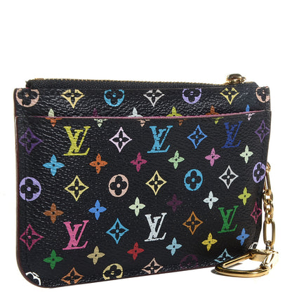 Louis Vuitton Monogram Multicolor Key Pouch Black Grenade 3 of 8