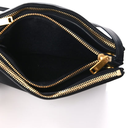 Celine Lambskin Small Trio Crossbody Bag Black 5 of 12
