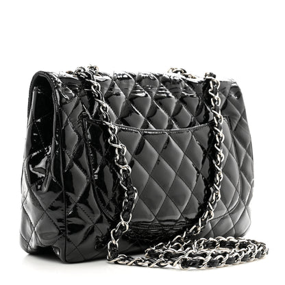 Chanel Patent Quilted Jumbo Single Flap Black 3 of 13