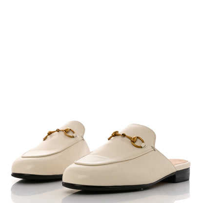 Gucci Malaga Kid Womens Princetown Slippers 37.5 Mystic White 3 of 11