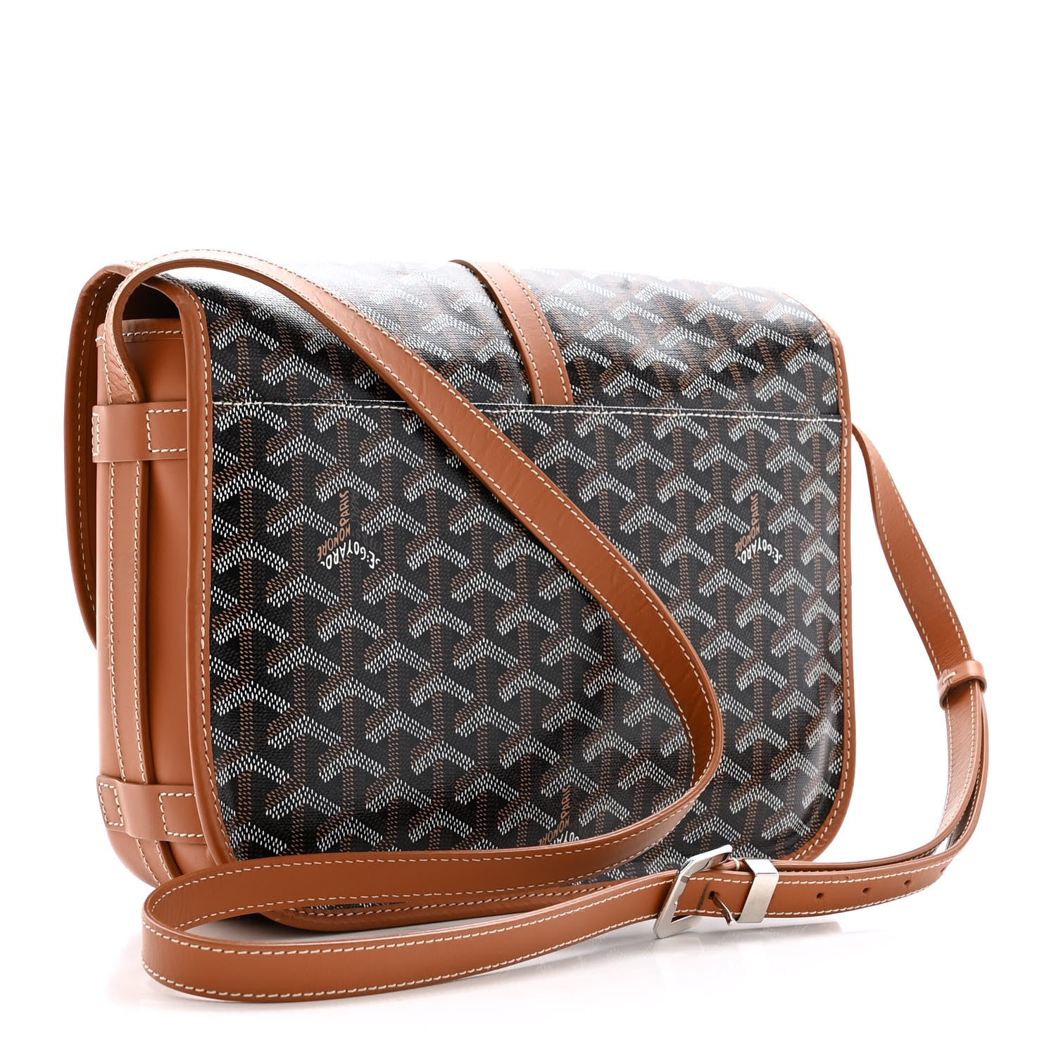 Goyard Goyardine Belvedere II MM Messenger Bag Black Gold 3 of 14