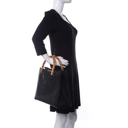 Gucci Cinghiale Bamboo Tote Black 2 of 9