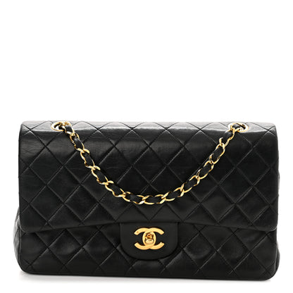 Chanel Lambskin Quilted Medium Double Flap Black 1 of 11