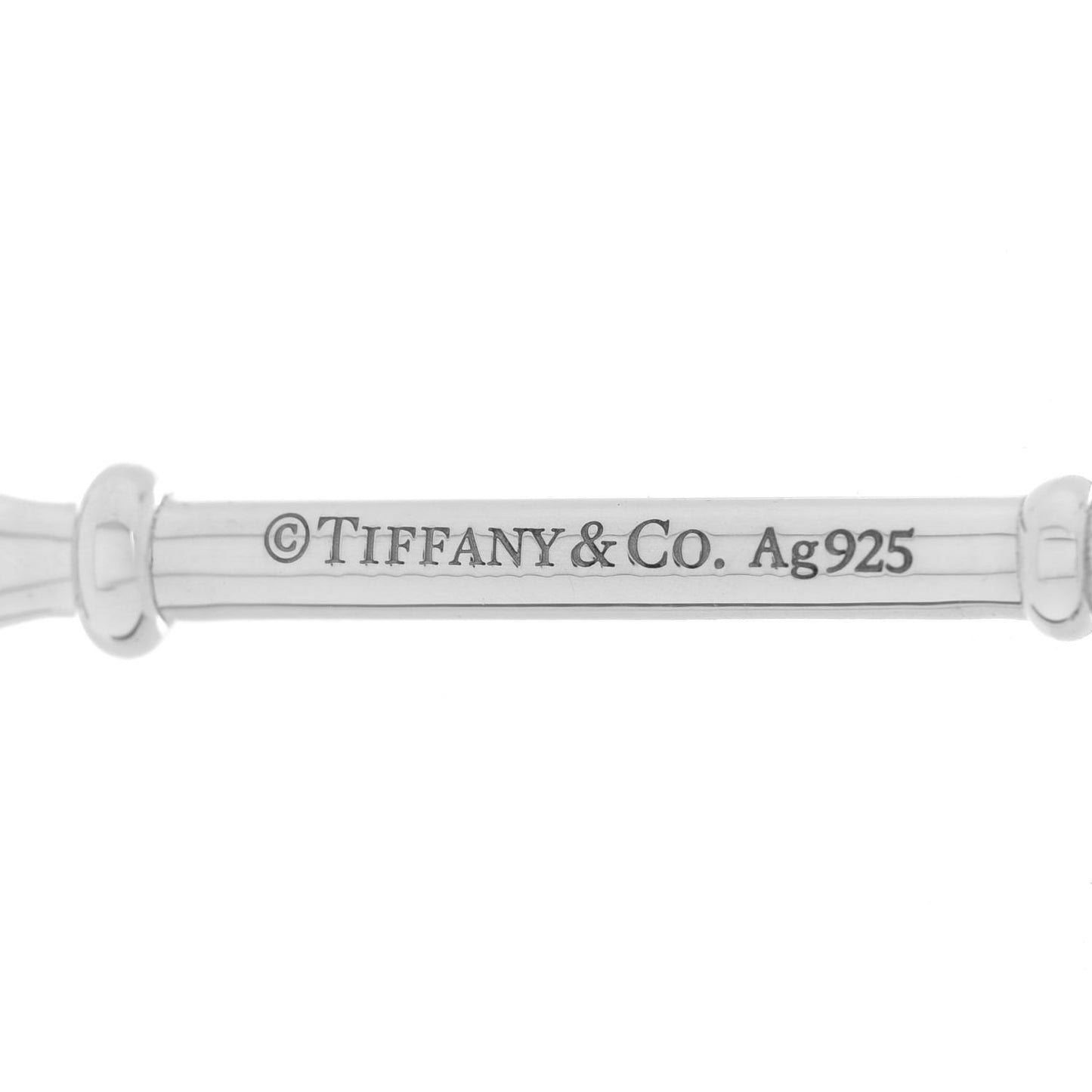 Sterling Silver Diamond Knot Key Pendant