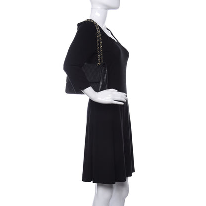 Chanel Lambskin Quilted Medium Double Flap Black 2 of 10