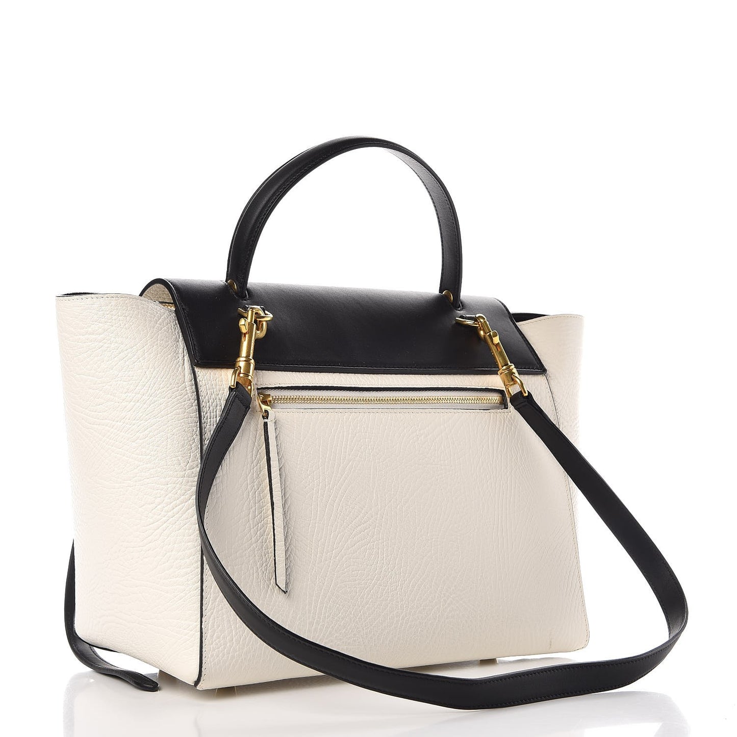 Elephant Calfskin Mini Belt Bag White