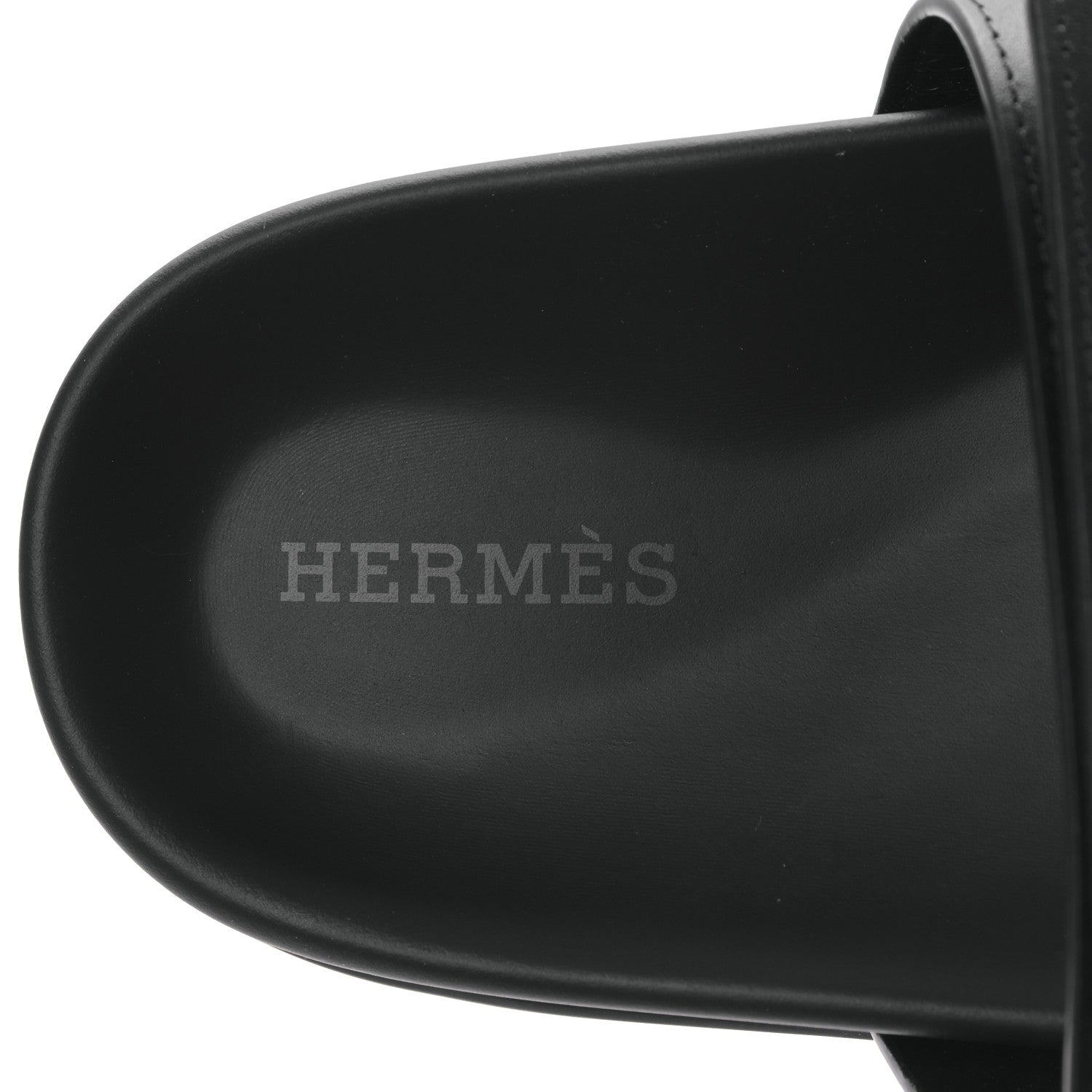 Hermes Calfskin Womens Chypre Sandals 37 Black 7 of 8