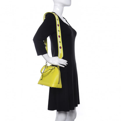 Louis Vuitton Epi Jacquard Alma BB Yellow Citron 2 of 13