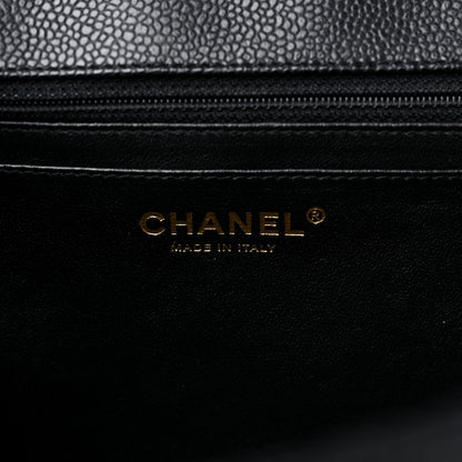 Chanel Caviar Quilted Jumbo Single Flap Black 6 of 11
