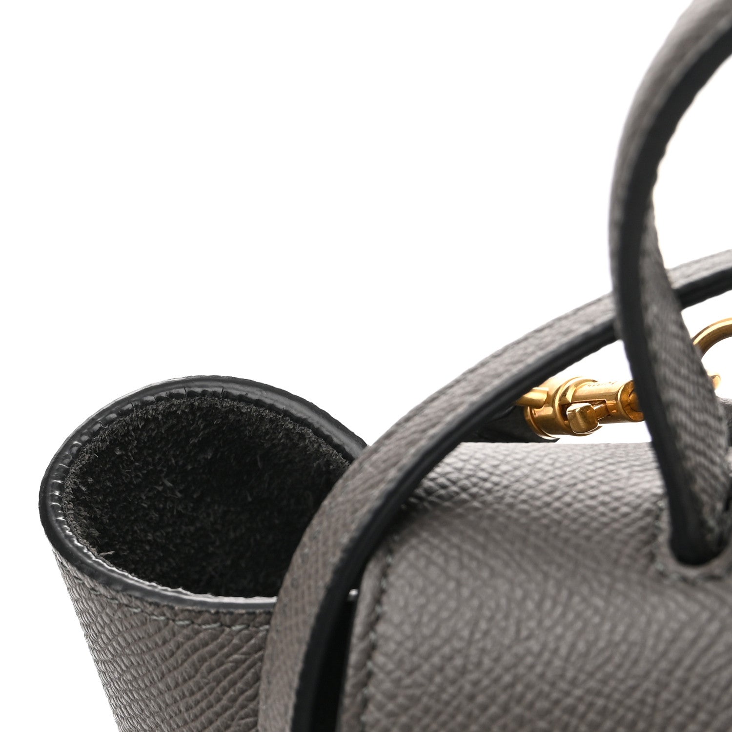 Celine Grained Calfskin Nano Belt Bag Grey 11 of 12